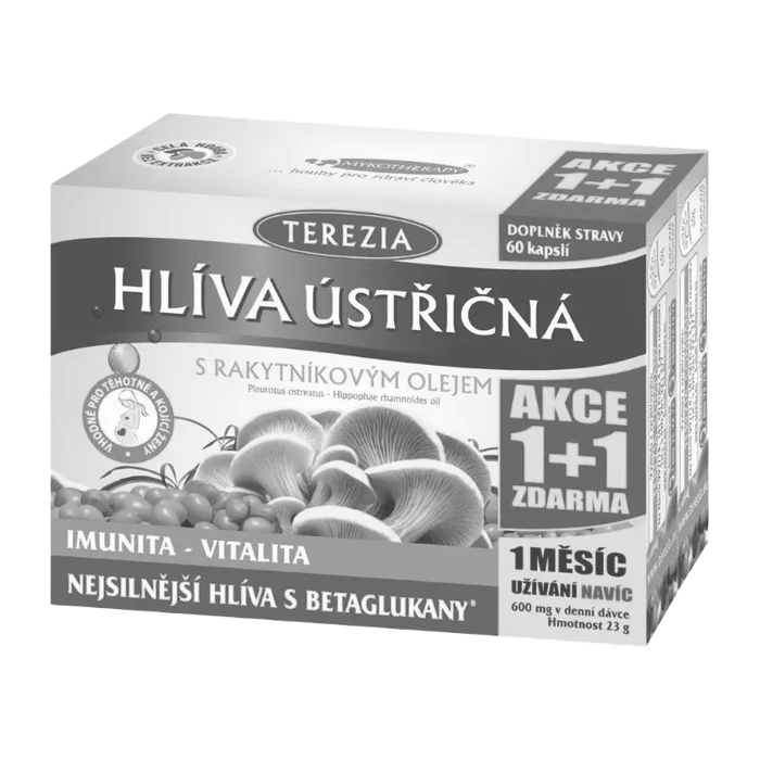 Terezia Company Hlíva ústřičná s rakytníkovým olejem 120 kapslí